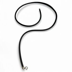 22” Black Cord Necklace - Unisex | 925 Silver Clasp | Minimalist | Great…